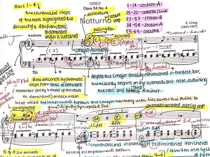 AQA A-Level Music - Edvard Grieg - Notturno Opus 54 No.4