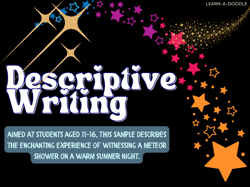 The Brilliant Meteor Shower: A Night of Shooting Stars! Descriptive Writing Sample