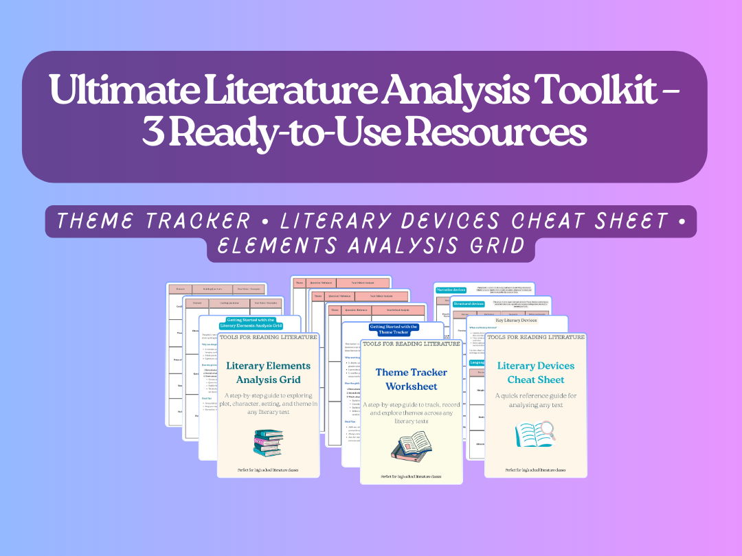 Ultimate Literature Analysis Toolkit – 3 Ready-to-Use Resources