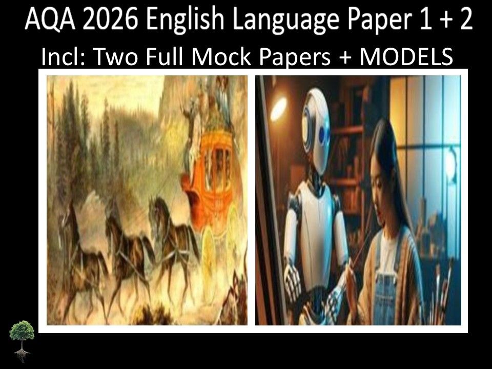 Two AQA GCSE English Language Paper 1 + 2 Mocks | Models