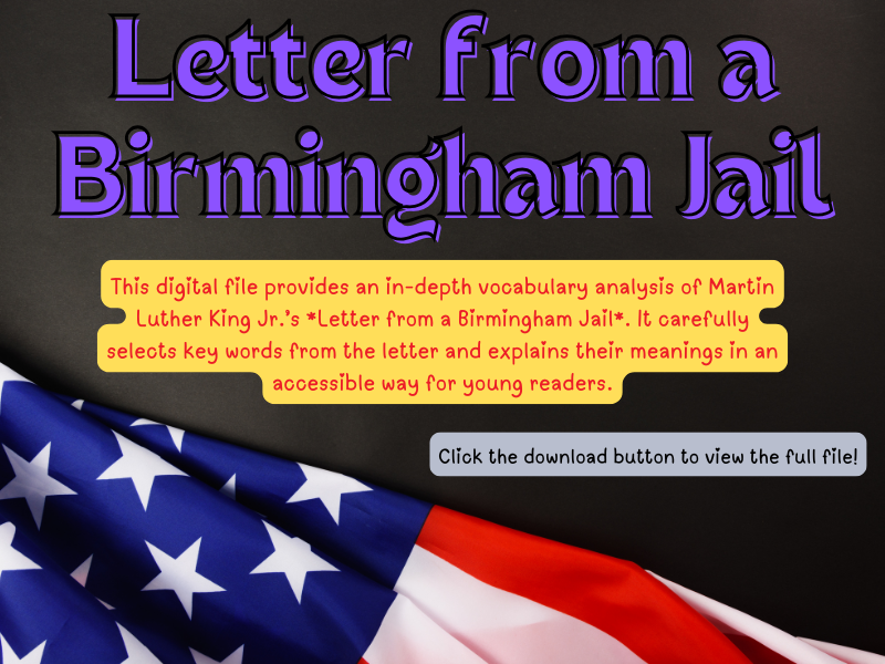 MLK’s Letter from a Birmingham Jail: Key Vocabulary Analysis Explained