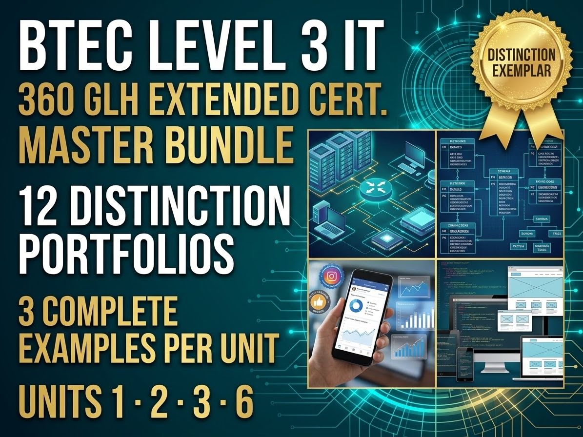 BTEC Level 3 IT 360 GLH Master Bundle