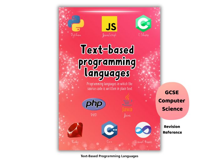 Programming Languages Cheat Sheet – Computer Science Classroom Poster