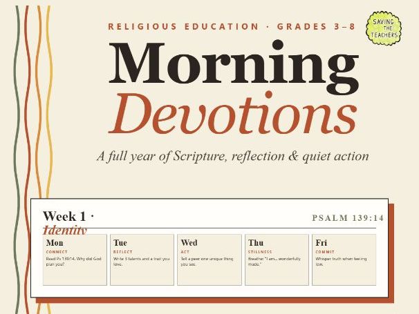 Bible Based SEL Curriculum | No-Prep Daily Morning Meeting Slides