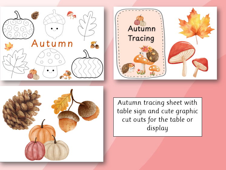 Autumn Tracing EYFS/KS1