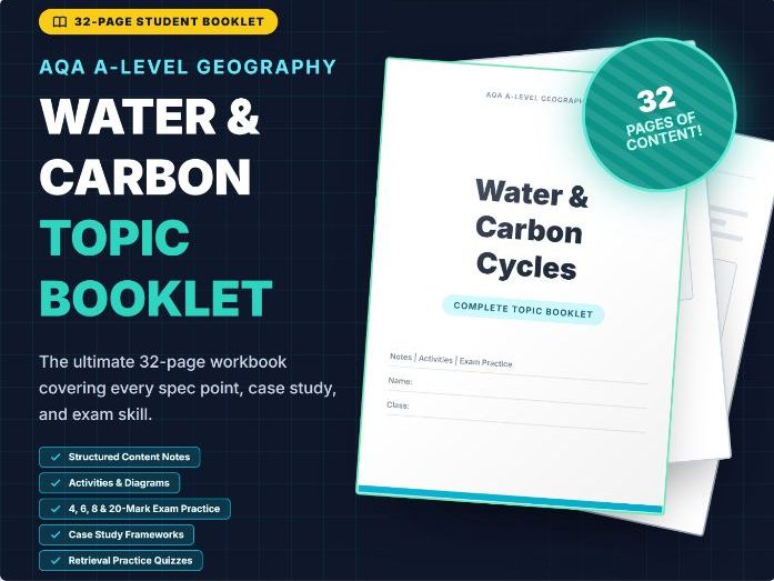 AQA A Level Geography Water and Carbon workbook