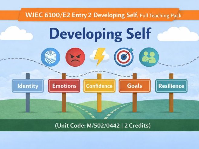 WJEC 6100/E2 Entry 2 Developing Self, Full Teaching Pack