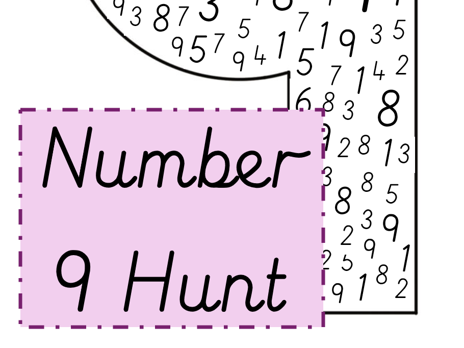 Number 9 Hunt EYFS