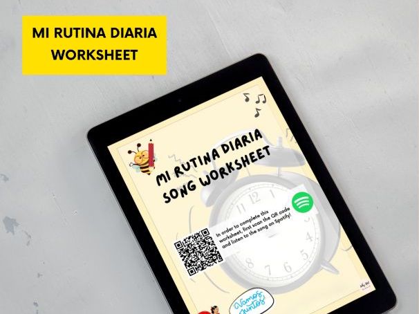 Mi Rutina Diaria Song Worksheet