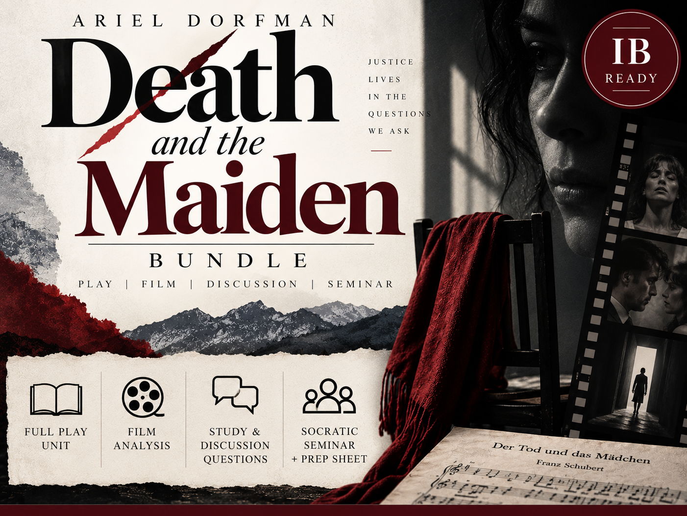 Death and the Maiden Bundle | Play + Film + Socratic Seminar | IB Language & Literature