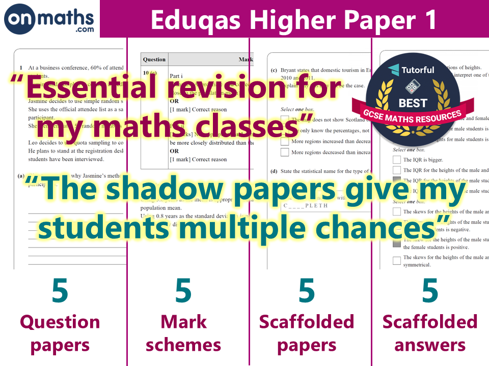 November 2026 Maths GCSE Eduqas Paper 1 Higher Predicted Paper