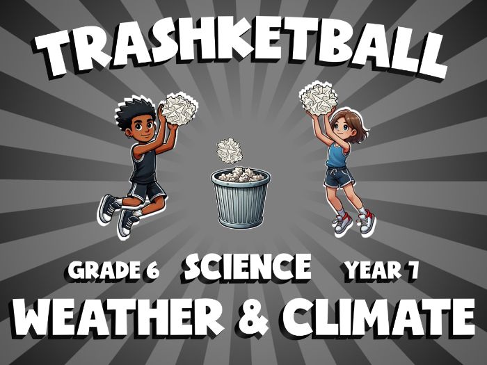 Weather & Climate TRASHKETBALL Science Game | No-Prep Year 7 Review Activity