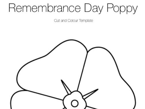 remembrance poppy template