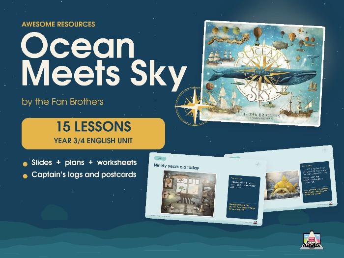 Ocean Meets Sky: A Complete Year 3/4 English Unit (15 lessons + resources)