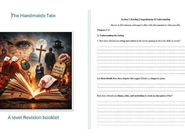 The Handmaids Tale Revision Workbook