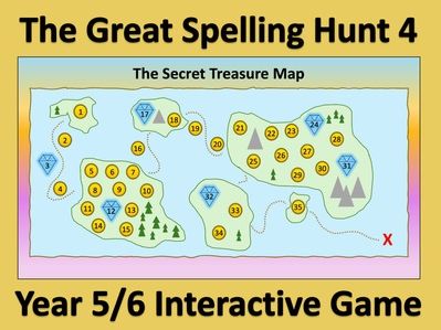 Year 5/6 Spelling Rules - Interactive Treasure Hunt (Game 4)