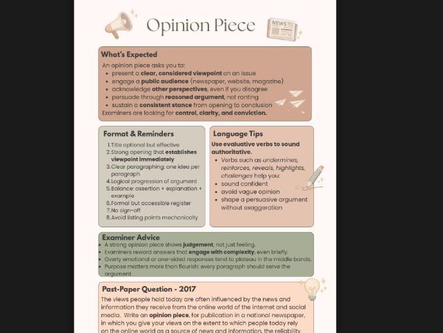Higher Level Leaving Certificate English – Question B Practice Workbook