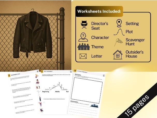 The Outsiders Movie Worksheets + Scavenger Hunt & Reading!