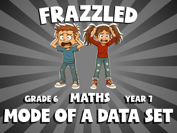 Mode of a Data Set FRAZZLED Maths Game | No-Prep Year 7 Review Activity