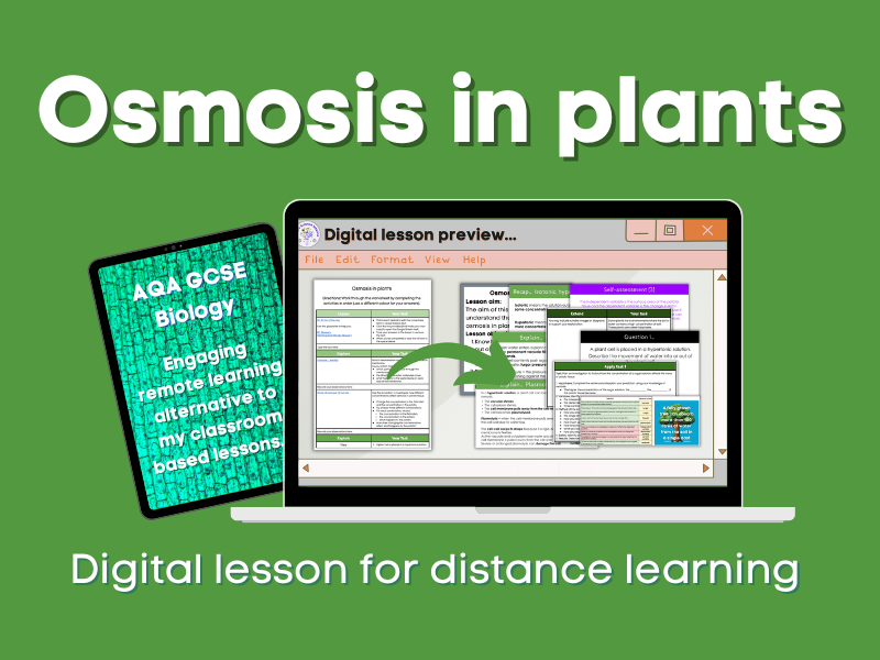 Osmosis in plants Distance learning