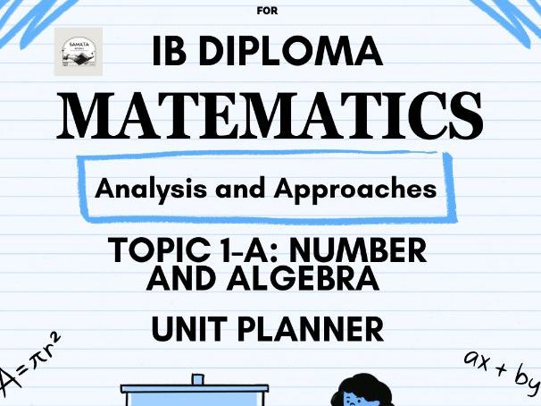 IBDP Mathematics AA Topic 1-A Unit Planner | Number Systems, Indices & Scientific Notation