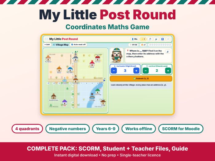 FREE DEMO ! Coordinates Maths Game