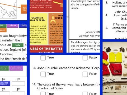 War of the Spanish Succession: KS3 / Common Entrance Resource Pack