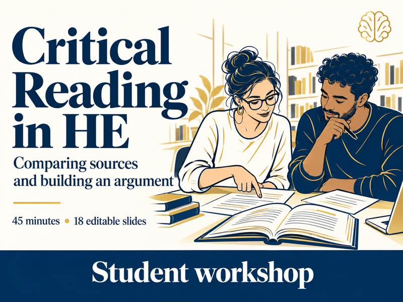 Critical Reading in HE: Comparing Sources and Building an Argument | Student Workshop