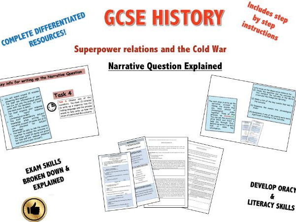 Edexcel  GCSE Superpower Relations & Cold War. The Narrative Question!