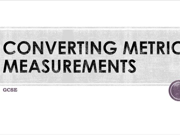 METRIC MEASUREMENT