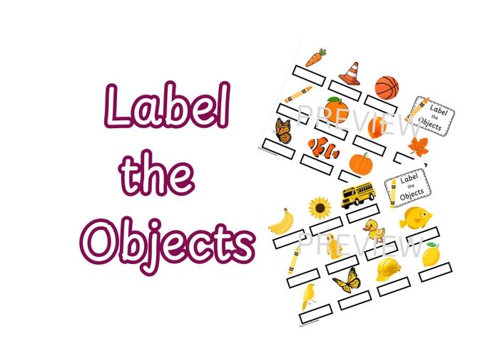 Rainbow Label the Objects