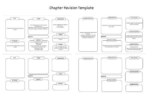 Chapter Revision Template (English Lit)