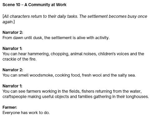 KS2 Vikings - Life in a Viking Community Playscript