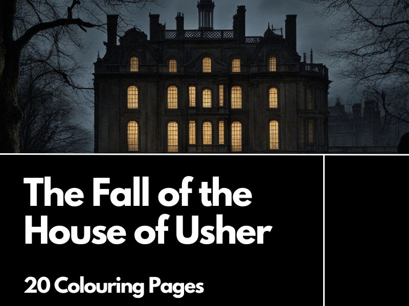 The Fall of the House of Usher Colouring Pages