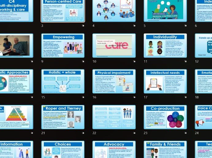 AAQ BTEC Health & Social Care Unit 1 HLD C4.2 PCC and C4.3 MDTs