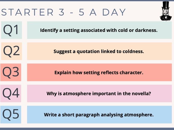 A Christmas Carol-100x'5 a day' Starters