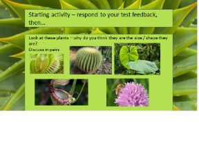 plant adaptations ability biology gcse mid low