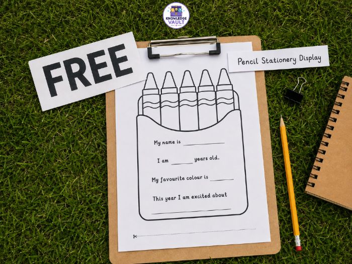 FREE Back to School Stationery Display | EYFS KS1 KS2 KS3