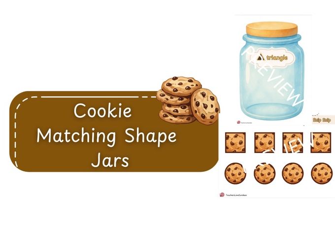 Cookie Matching Shape Jars