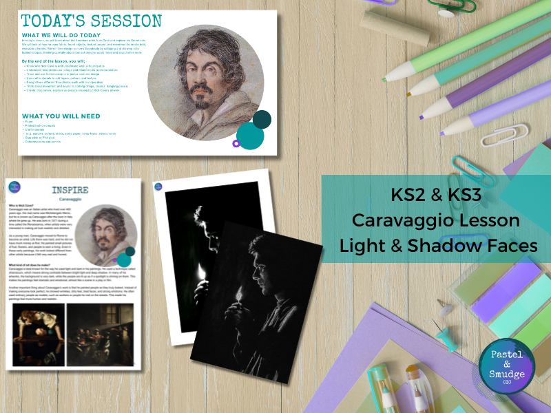 KS2 & KS3 Caravaggio Light & Shadow Faces