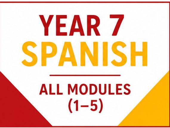 Year 7 Spanish Complete Module Set (Viva) with FREE Knowledge Organisers