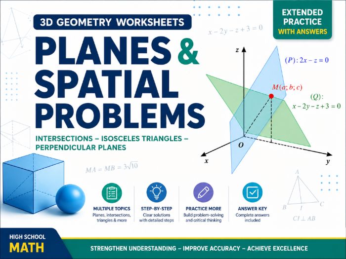 3D Geometry: Planes & Spatial Problems