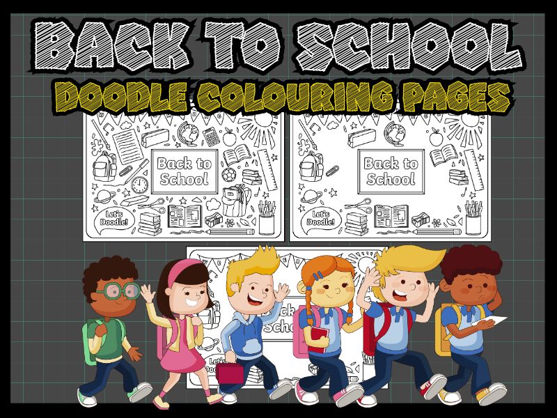Doodle About Back to School Activity | All About Me | First Week of School