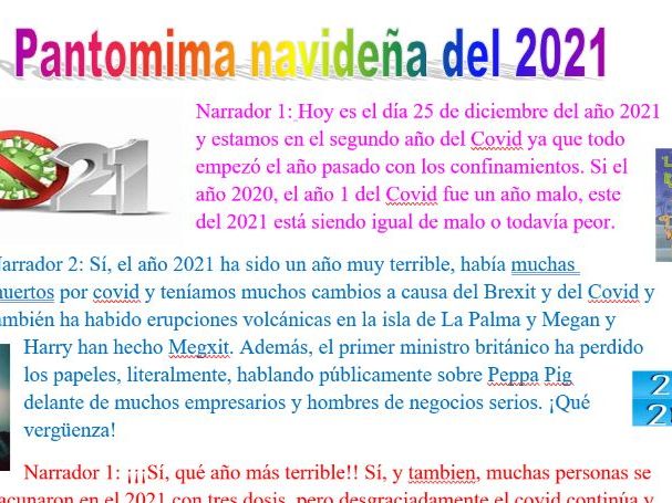 Pantomima Navideña del 2021