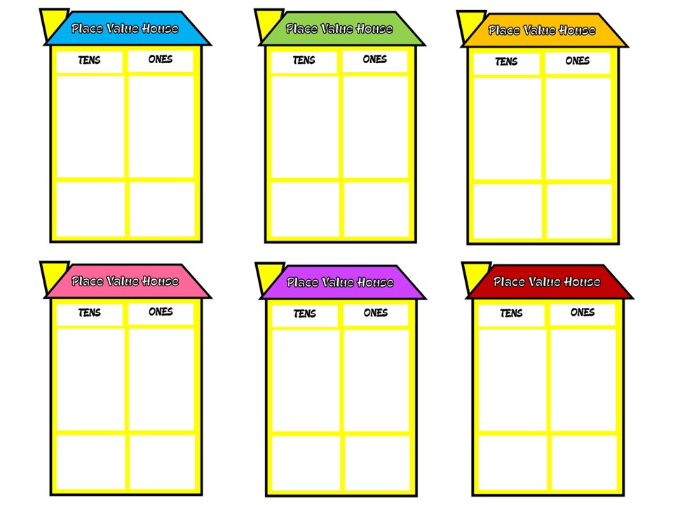 Place Value House – Tens and Ones Worksheets