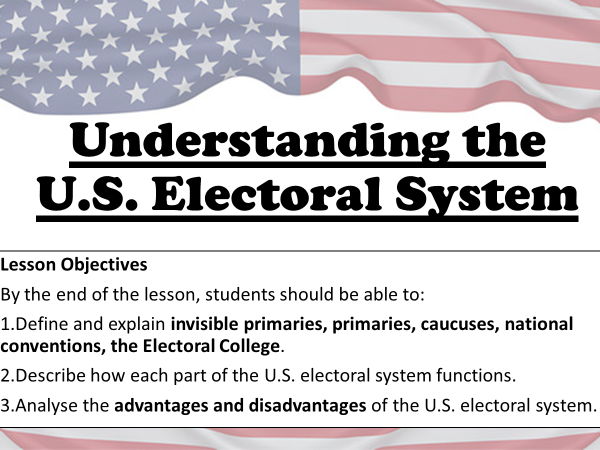 AQA A Level Politics - Paper 2: L18 Understanding the US Electoral system