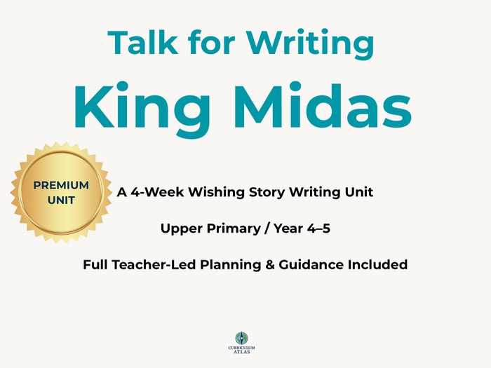 King Midas – Talk for Writing PREMIUM Unit | 4-Week Wishing Story Writing Pack (Upper Primary)