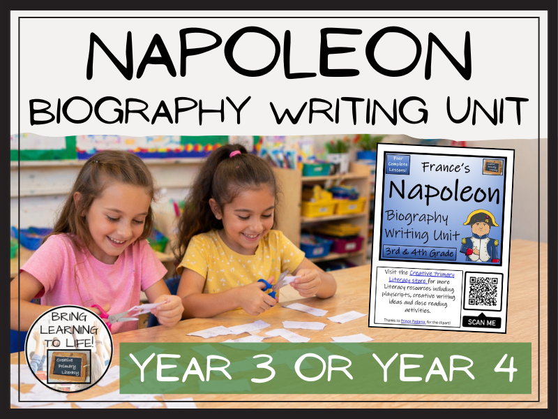 Napoleon Bonaparte Biography Writing Unit | Year 3 or Year 4
