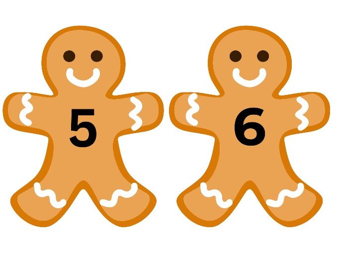 Number Gingerbread Men 1–10 – Counting & Number Recognition