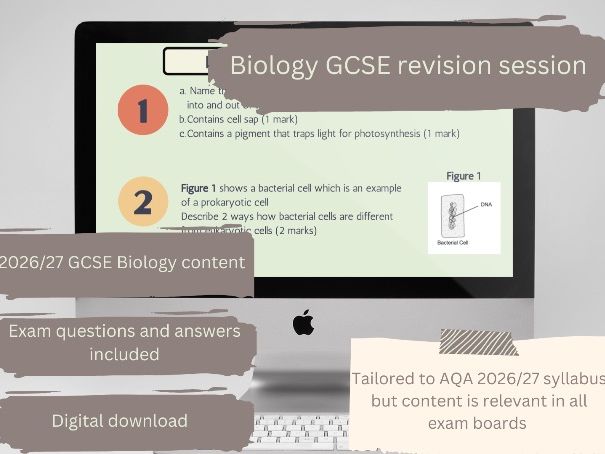 AQA GCSE Biology | Cell Biology | Full Lesson PowerPoint with Exam Questions & Answers